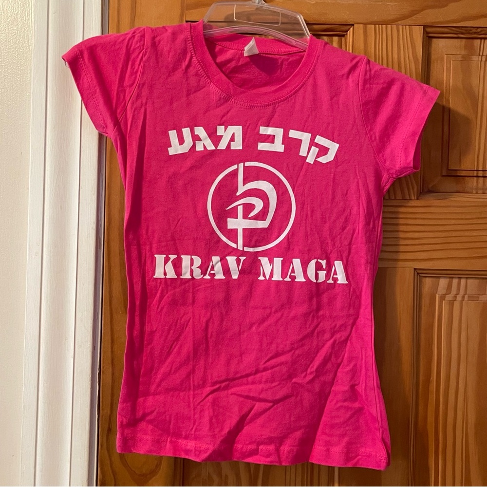 Krav Maga Hot Pink Short Sleeve Graphic Tee